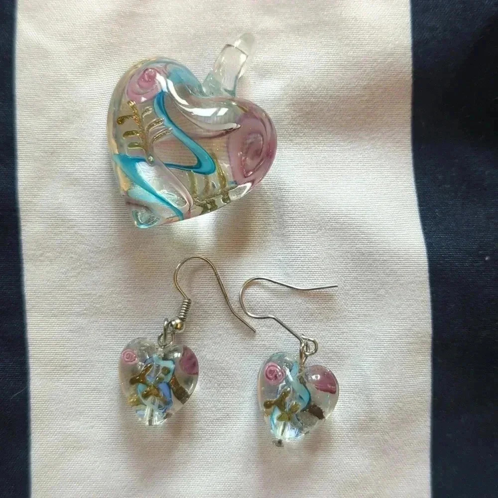Blown Glass Jewelry Set